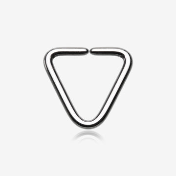 Basic Triangular Steel Bendable Twist Hoop Ring